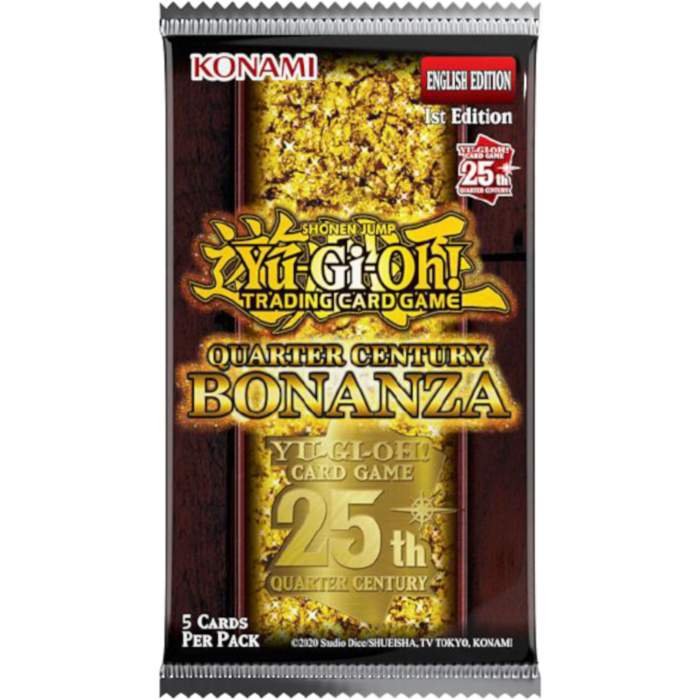 Yu-Gi-Oh! - 25th Anniversary Quarter Century Bonanza Booster Pack (5 Cards)