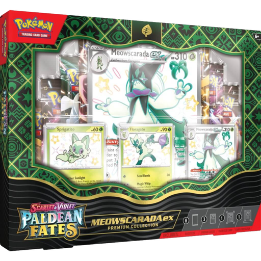 Pokemon - Scarlet & Violet 4.5 Paldean Fates Shiny Meowscarada ex Premium Collection Box Set - Tcg Series