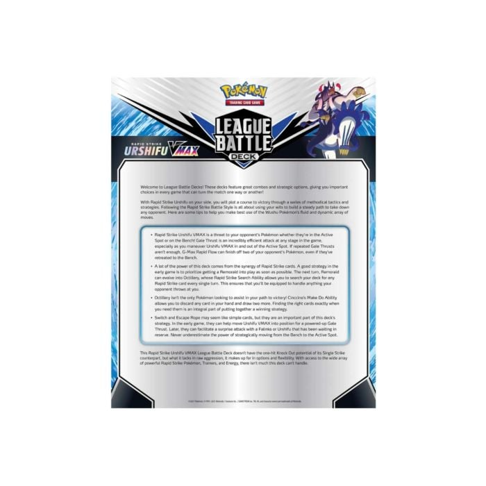 Pokemon - Rapid Strike Urshifu VMAX League Battle Deck