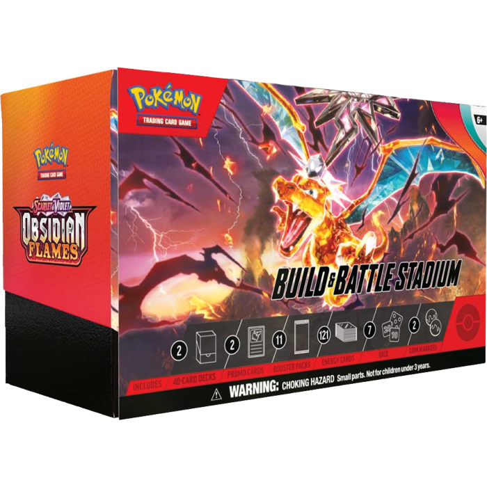 Pokemon - Scarlet & Violet 3 Obsidian Flames Build & Battle Stadium Box
