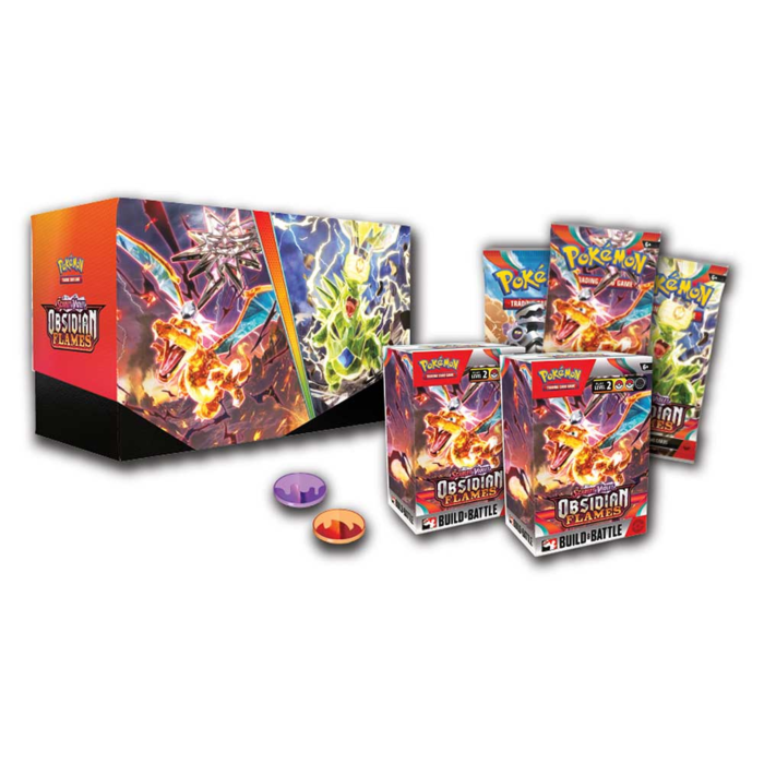 Pokemon - Scarlet & Violet 3 Obsidian Flames Build & Battle Stadium Box