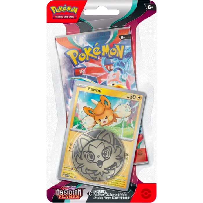 Pokemon - Scarlet & Violet 3 Obsidian Flames Pawmi Checklane Blister Pack