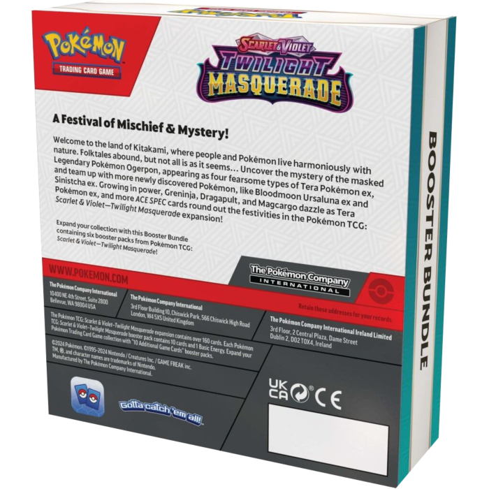 Pokemon - Scarlet & Violet 6 Twilight Masquerade Booster Bundle (6 Packs)