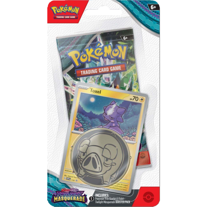 Pokemon - Scarlet & Violet 6 Twilight Masquerade Toxel Checklane Blister