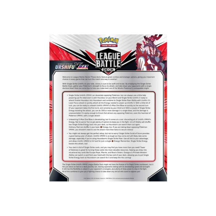 Pokemon - Single Strike Urshifu VMAX League Battle Deck